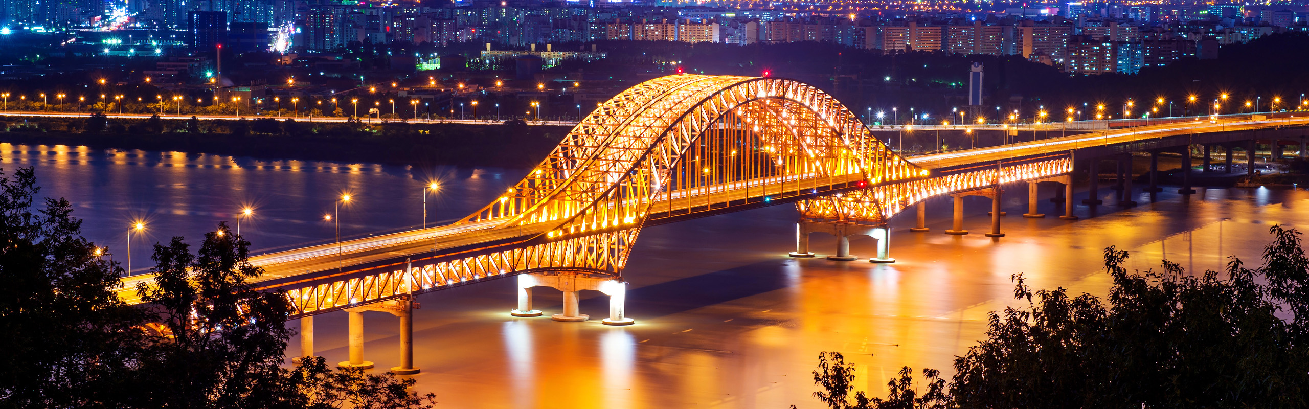 Архитектурная подсветка мостов