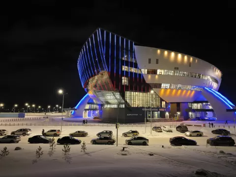 Архитектурное освещение Кузбасс Арены
