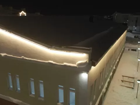 Архитектурная подсветка школы