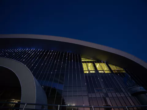 Спортивный комплекс медиафасад