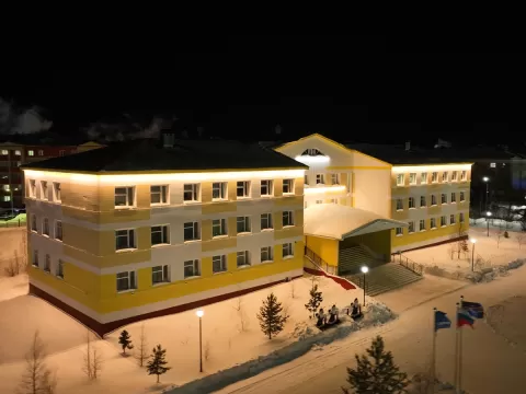Подсветка школы