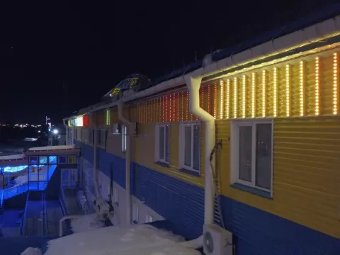Освещение аквапарка