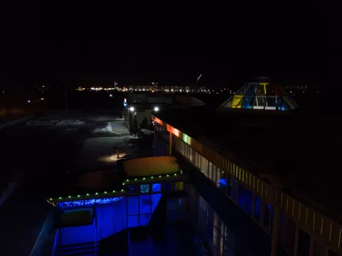 Архитектурное освещение аквапарка