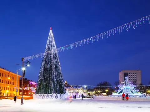 Украшение городской елки