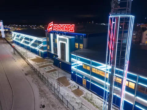 Освещение стадиона Авангард