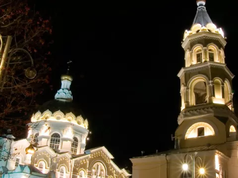 Подсветка храмов церквей